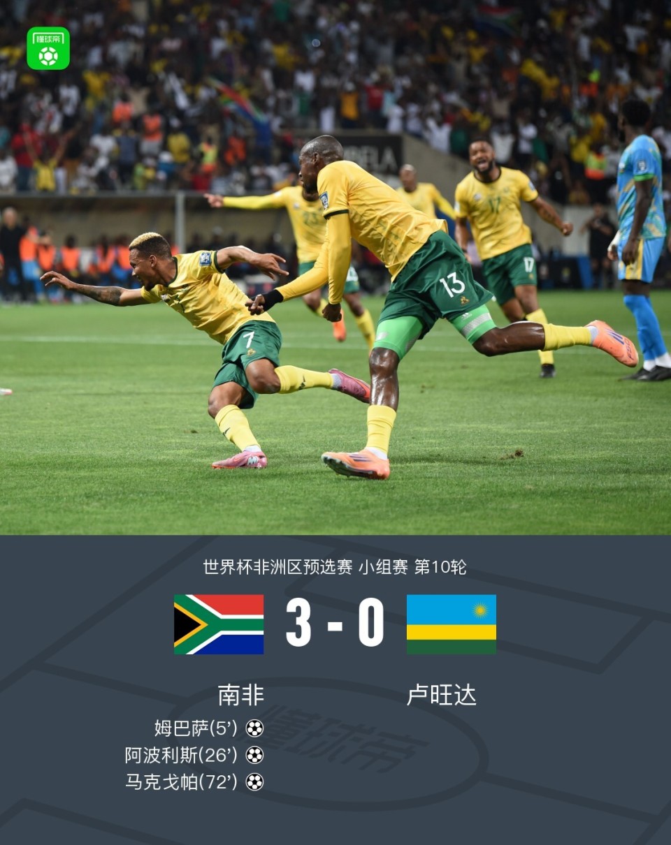 南非球员阿, 杯的舞台 南非球员阿, 杯的舞台